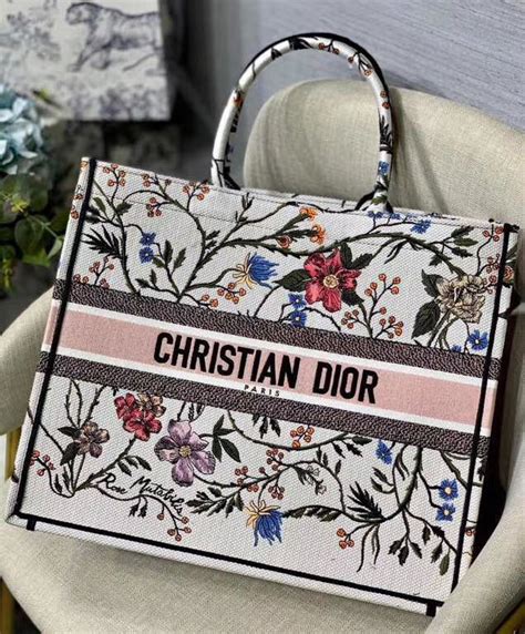 christian dior white bag|christian dior cloth tote bag.